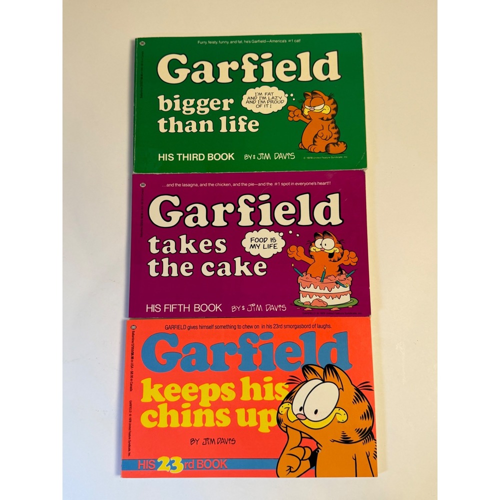 Jim Davis Garfield Comic Book Lot of 3
